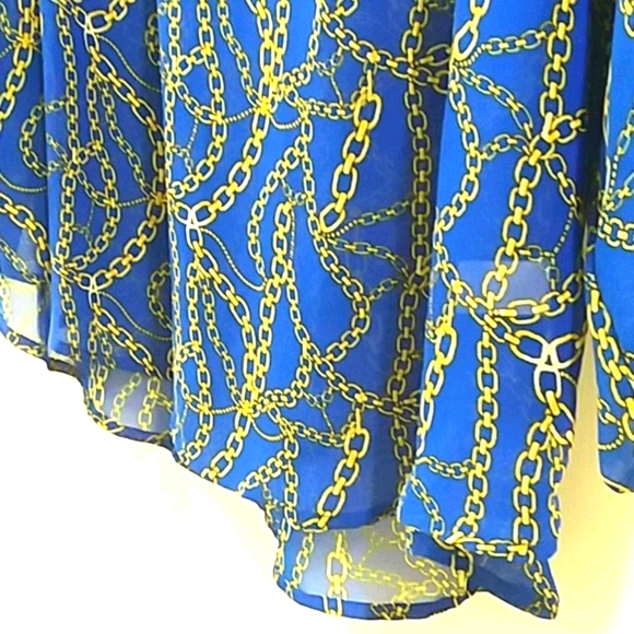 COPY - NWT Jennifer Lopez flowy sheer blouse 3/4 sleeve - Picture 9 of 13